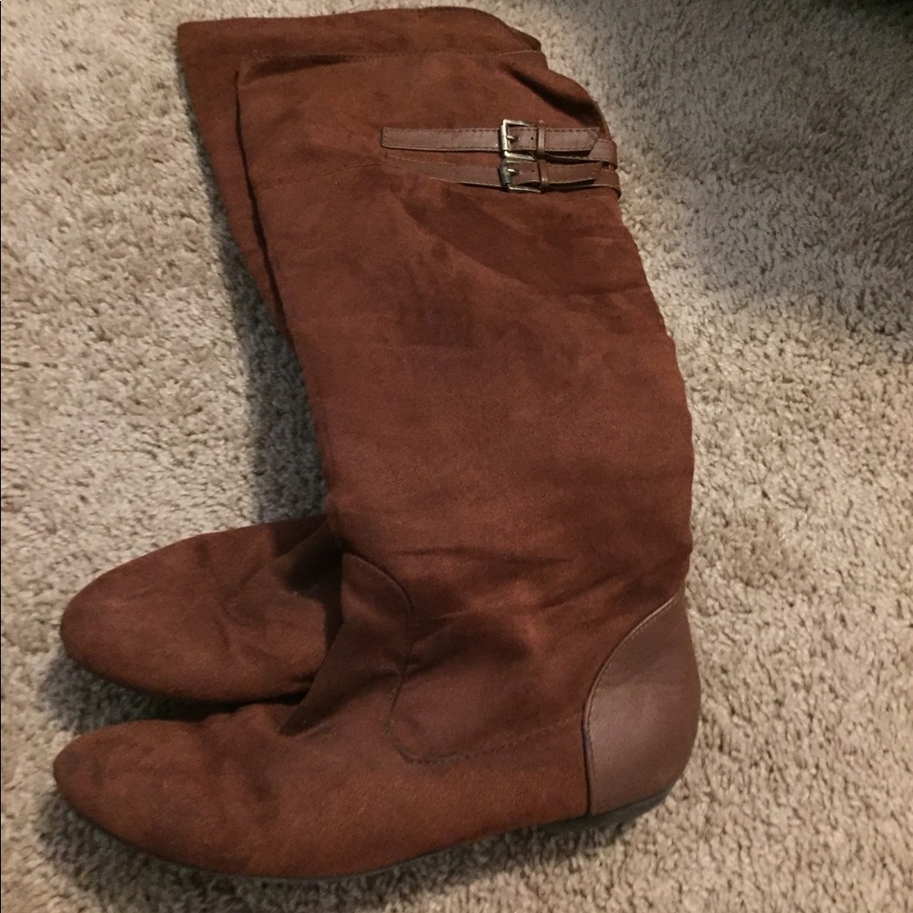 Golden Riding Boots